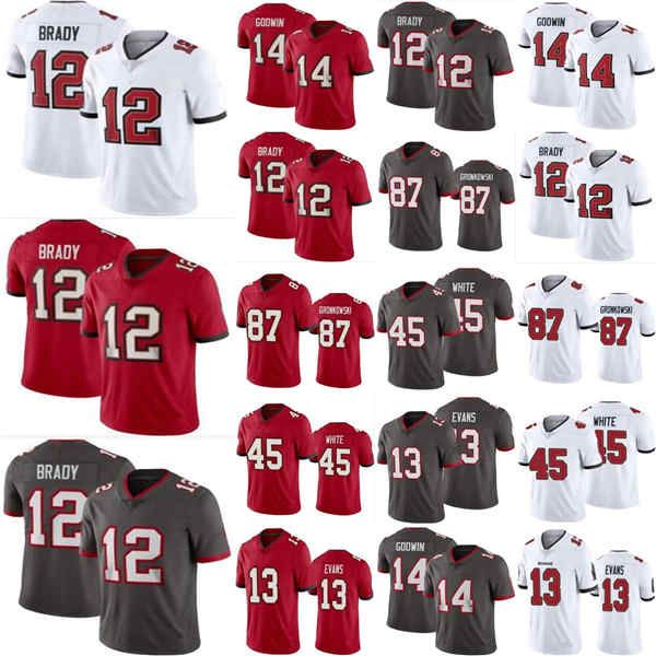 mens womens kids/youth tom 12 brady rob 87 gronkowski mike 13 evans chris 14 godwin devin 45 white jersey, Black;red
mens womens kids/youth tom 12 brady rob 87 gronkowski mike 13 evans chris 14 godwin devin 45 white jersey, Black;red