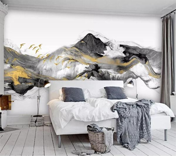 mural papel de parede custom wallpaper 3d p murals bird new chinese abstract golden ink landscape tv backdrop wall paper1
mural papel de parede custom wallpaper 3d p murals bird new chinese abstract golden ink landscape tv backdrop wall paper1