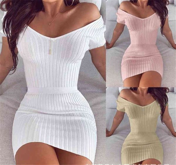 casual dresses short sleeve womens designer solid color striped ladies skinny bodycon dress 4r8i, Black;gray
casual dresses short sleeve womens designer solid color striped ladies skinny bodycon dress 4r8i, Black;gray