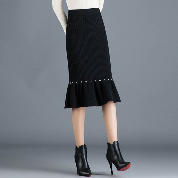 2021 new fashionable autumn elegant female skirts colour solid high mesh hem beads skirt y302 4bfp, Black
2021 new fashionable autumn elegant female skirts colour solid high mesh hem beads skirt y302 4bfp, Black