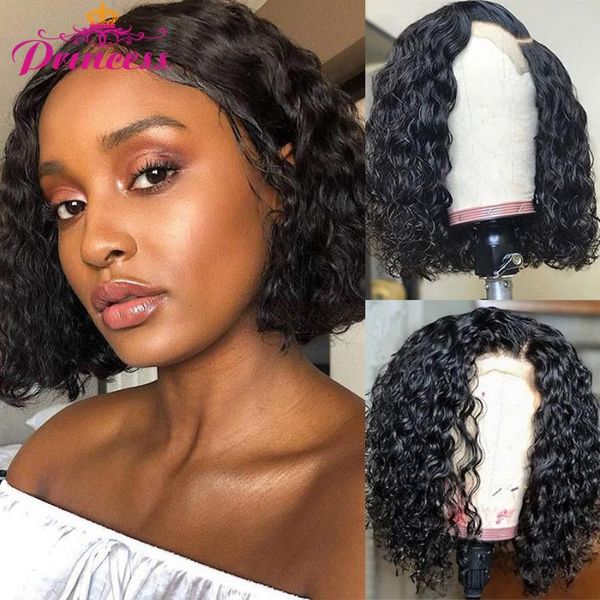 lace wigs short bob human hair 4x4 closure brazilian water wave wig preplucked with baby curly, Black;brown
lace wigs short bob human hair 4x4 closure brazilian water wave wig preplucked with baby curly, Black;brown