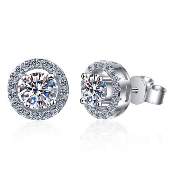 anziw 925 sterling silver moissanite diamond round stud earrings for women classic stud earrings wedding jewery, Golden;silver
anziw 925 sterling silver moissanite diamond round stud earrings for women classic stud earrings wedding jewery, Golden;silver