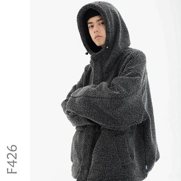 f426 men polar fleece jacket hooded winter jacket with coat streetwear loose fit polar fleece men coat, Black;brown
f426 men polar fleece jacket hooded winter jacket with coat streetwear loose fit polar fleece men coat, Black;brown