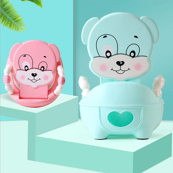 

baby potty toilet bowl cute cartoon training pan toilet seat children portable urinal comfortable pot for newborns kids potty lj201110