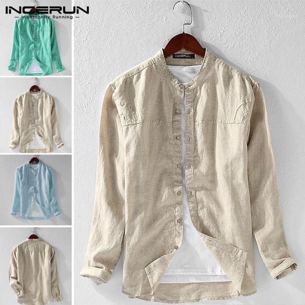 incerun man long sleeve shirts casual solid color cotton shirt men stand collar breathable blouse chic style loose camisa1, White;black
incerun man long sleeve shirts casual solid color cotton shirt men stand collar breathable blouse chic style loose camisa1, White;black