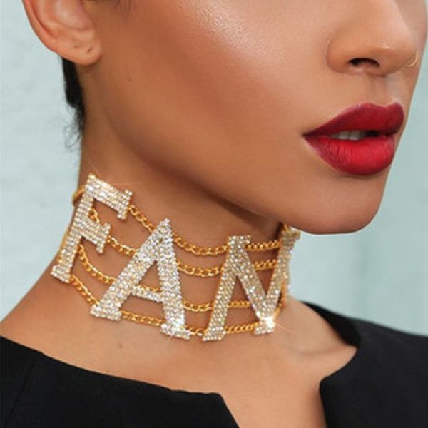 ins super fire net red fancy alloy inlaid letter necklace diamond metal hip hop collar female chain swimsuit bandage bathing suits sexy
ins super fire net red fancy alloy inlaid letter necklace diamond metal hip hop collar female chain swimsuit bandage bathing suits sexy
