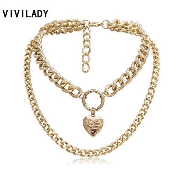 vivilady punk style wide alloy women chokers necklaces charming gold silver color chic opened heart pendant lady birthday gift, Golden;silver
vivilady punk style wide alloy women chokers necklaces charming gold silver color chic opened heart pendant lady birthday gift, Golden;silver
