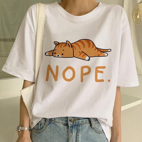 2020 women nope cat funny cartoon print cute t shirt girl harajuku kawaii fashion t-shirt summer short sleeve tees female, White
2020 women nope cat funny cartoon print cute t shirt girl harajuku kawaii fashion t-shirt summer short sleeve tees female, White