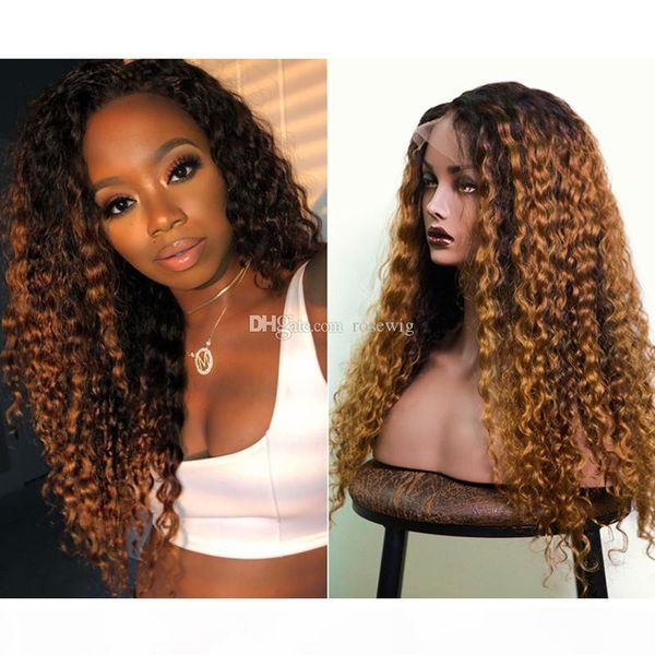 kinky curly ombre lace wig 1b #30 full lace wigs human hair unprocessed brazilian lace front wigs baby hair for black women, Black;brown
kinky curly ombre lace wig 1b #30 full lace wigs human hair unprocessed brazilian lace front wigs baby hair for black women, Black;brown