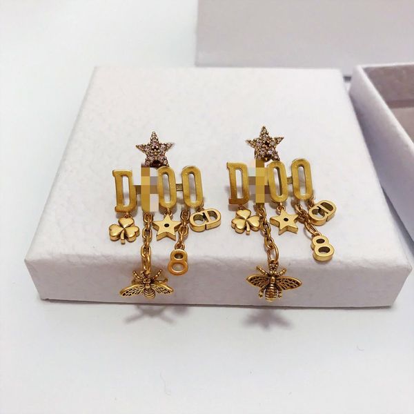 d family/di family letter star tassel earrings female internet celebrity temperament female bronze earrings, White
d family/di family letter star tassel earrings female internet celebrity temperament female bronze earrings, White
