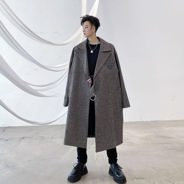 2020 autumn and winter new youth fashion solid color oblique buckle labeling loose mid-length woolen coat fashionable casual top, Black
2020 autumn and winter new youth fashion solid color oblique buckle labeling loose mid-length woolen coat fashionable casual top, Black