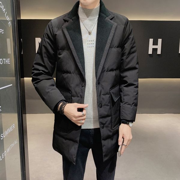 2021 autumn and winter clothing new mid-length fashion warm coat casual customizable suit down jacket male size m-5xl, Black
2021 autumn and winter clothing new mid-length fashion warm coat casual customizable suit down jacket male size m-5xl, Black