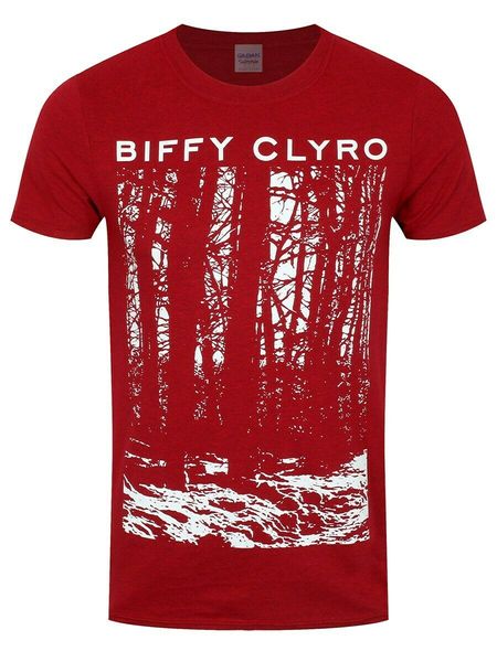 biffy clyro t shirt tree mens red sport hooded sweatshirt hoodie