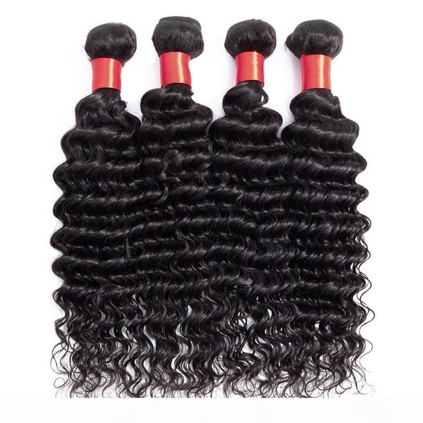 9a 4 bundles indian deep wave virgin hair weave natural color no shedding tangle human hair weft, Black
9a 4 bundles indian deep wave virgin hair weave natural color no shedding tangle human hair weft, Black