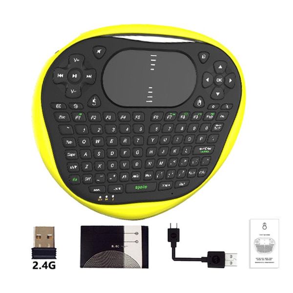 новая t8 беспроводная мини-клавиатура 2.4g air mouse резиновая клавиатура мути касание сенсорной панели для android tv box ноутбуков tablet
новая t8 беспроводная мини-клавиатура 2.4g air mouse резиновая клавиатура мути касание сенсорной панели для android tv box ноутбуков tablet