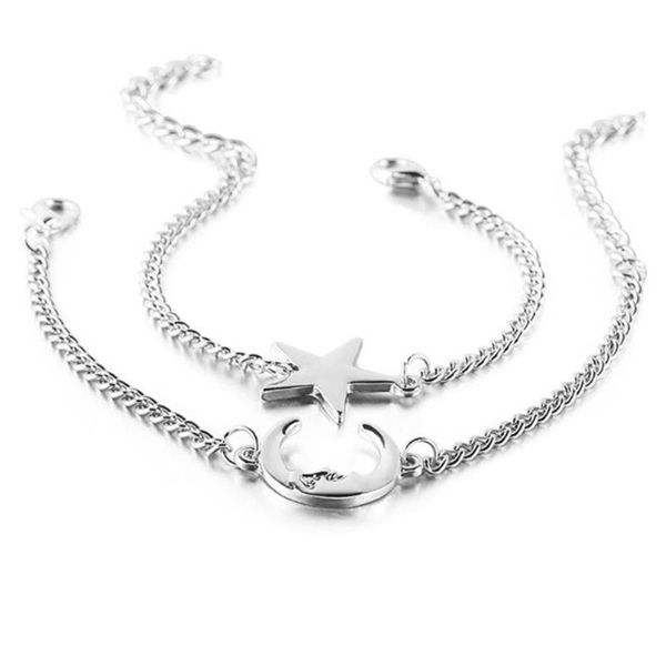 charm bracelets fashion gold color moon star charms bracelet for women accessories 5g, Golden;silver
charm bracelets fashion gold color moon star charms bracelet for women accessories 5g, Golden;silver