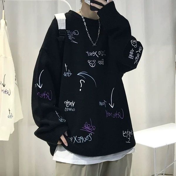 autumn 2021 new and winter bf windy harbour around the neck manly nightgown looses college-loving sweater-style students 1sh9, White;black
autumn 2021 new and winter bf windy harbour around the neck manly nightgown looses college-loving sweater-style students 1sh9, White;black