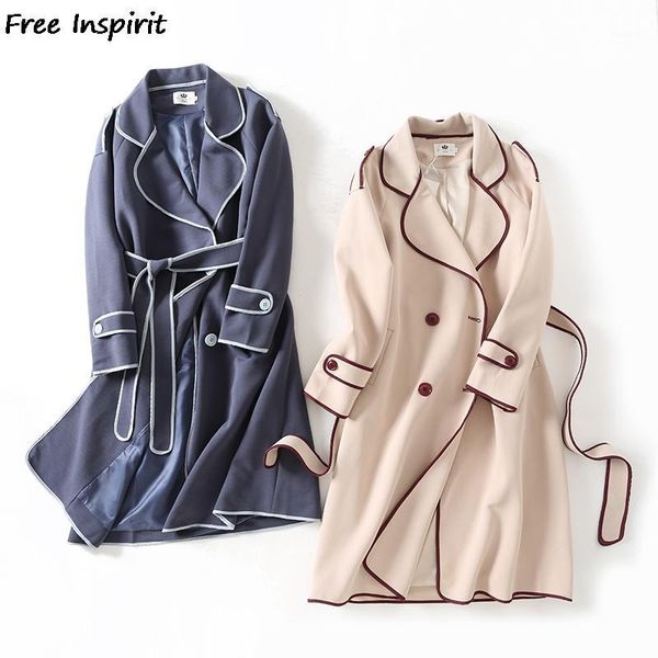 inspirit 2018 new fashion autumn and winter women classic lapel belt color matching long section temperament trench coat1, Tan;black
inspirit 2018 new fashion autumn and winter women classic lapel belt color matching long section temperament trench coat1, Tan;black