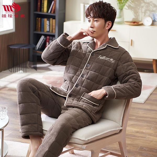 mimi winter thickened ant fleece cotton pajamas men's long sleeve lapel warm suit warm cotton jacket home clothes men winter1, Black;brown
mimi winter thickened ant fleece cotton pajamas men's long sleeve lapel warm suit warm cotton jacket home clothes men winter1, Black;brown