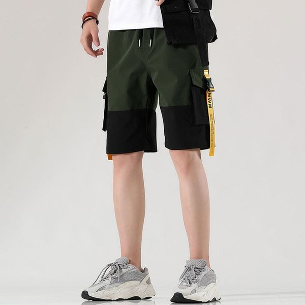 enbu work wear shorts boys summer work clothes casual pants loose straight tube color matching casual pants fashion brand youth sports capri, Blue
enbu work wear shorts boys summer work clothes casual pants loose straight tube color matching casual pants fashion brand youth sports capri, Blue