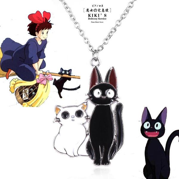 chains miyazaki hayao necklace kiki's delivery service black cat cute pendant for men women cosplay jewelry gift, Silver
chains miyazaki hayao necklace kiki's delivery service black cat cute pendant for men women cosplay jewelry gift, Silver