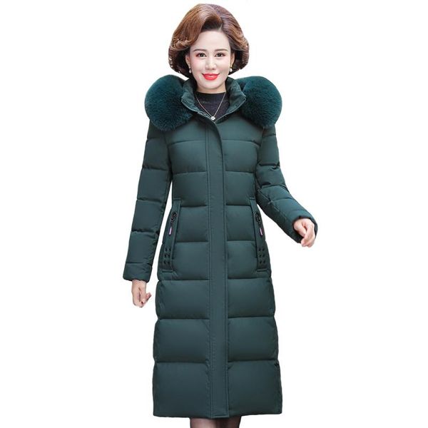 new winter x-long coat women plus size 5xl middle-aged woman parkas for mother hooded fur collar thick female cotton down jacket, Black
new winter x-long coat women plus size 5xl middle-aged woman parkas for mother hooded fur collar thick female cotton down jacket, Black