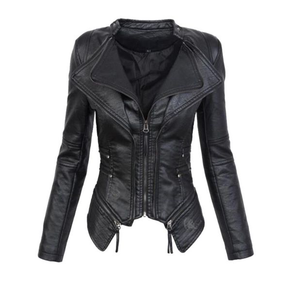 gothic faux pu leather jacket women winter fashion autumn motorcycle leather jacket black faux coats outerwear coat
gothic faux pu leather jacket women winter fashion autumn motorcycle leather jacket black faux coats outerwear coat