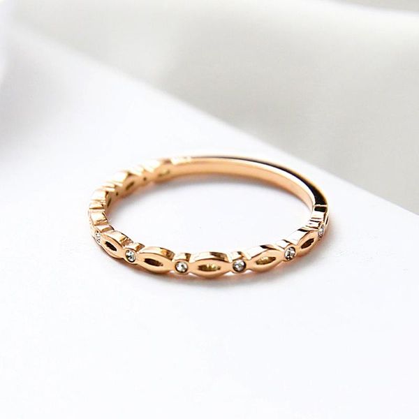 yun ruo zircon inlay crystal tail rings rose gold color lady's wedding ring birthday gift woman fashion titanium steel jewelry, Slivery;golden
yun ruo zircon inlay crystal tail rings rose gold color lady's wedding ring birthday gift woman fashion titanium steel jewelry, Slivery;golden