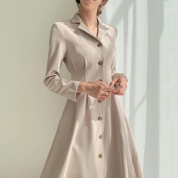zcsmll korean chic french lapel single-breasted design pleated waist slimming mid-length long-sleeved dress women1, Black;gray
zcsmll korean chic french lapel single-breasted design pleated waist slimming mid-length long-sleeved dress women1, Black;gray