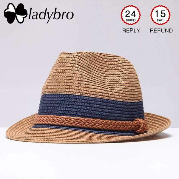 ladybro summer jazz women straw hat beach men sun hat casual panama male cap rope patchwork striped straw visor cap, Blue;gray
ladybro summer jazz women straw hat beach men sun hat casual panama male cap rope patchwork striped straw visor cap, Blue;gray