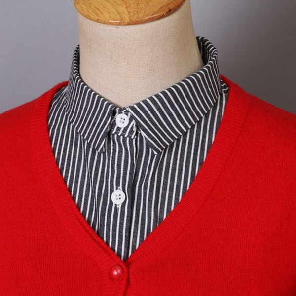 vertical striped detachable collar women/man vintage choker necklace detachable lapel shirt fake false collar clothing, Black;gray
vertical striped detachable collar women/man vintage choker necklace detachable lapel shirt fake false collar clothing, Black;gray