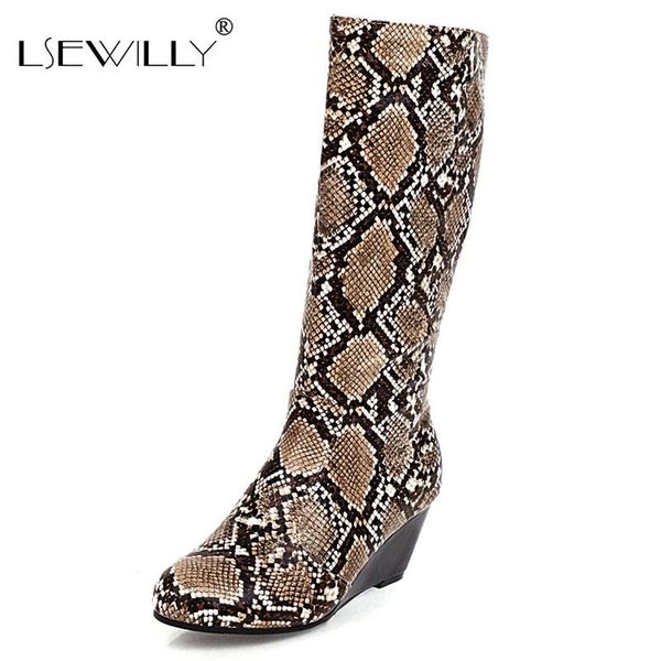 lsewilly 2020 knee high boots women round toe pu snake zip wedges shoes fashion european style western boots woman, Black
lsewilly 2020 knee high boots women round toe pu snake zip wedges shoes fashion european style western boots woman, Black