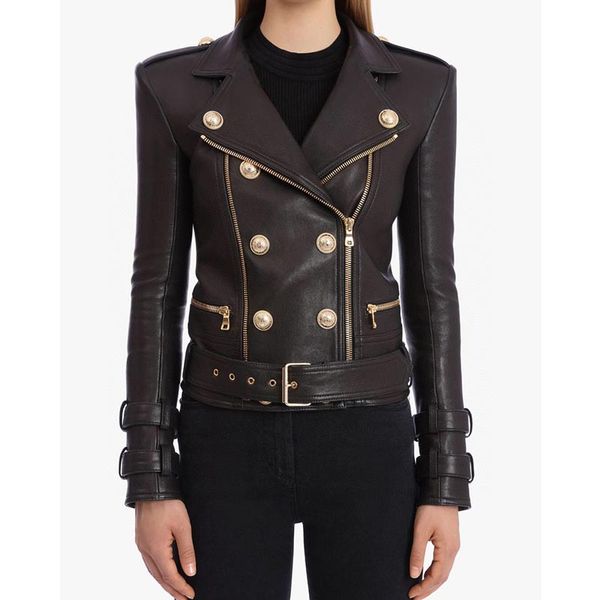 cosmicchic 2020 autumn zipper motorcycle sheepskin jacket women double breasted belt gold-button casual biker-coat outwear chic, Black;brown
cosmicchic 2020 autumn zipper motorcycle sheepskin jacket women double breasted belt gold-button casual biker-coat outwear chic, Black;brown