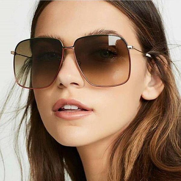 sunglasses big metal frame oversized sun glasses for women vintage colorful mirrors brand designer female eyewear uv400, White;black
sunglasses big metal frame oversized sun glasses for women vintage colorful mirrors brand designer female eyewear uv400, White;black