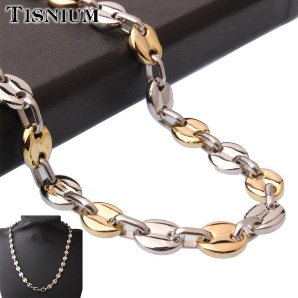 chains tisnium 7mm coffee bean fashion necklace for women 316l stainless steel bracelet men gift bohemian style jewelry wholesale, Silver
chains tisnium 7mm coffee bean fashion necklace for women 316l stainless steel bracelet men gift bohemian style jewelry wholesale, Silver