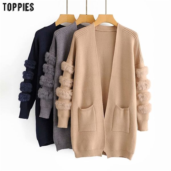 ies autumn winter womens cardigan sweater faux fur long cardigan korean fashion knitted jacket coat 201111, White;black
ies autumn winter womens cardigan sweater faux fur long cardigan korean fashion knitted jacket coat 201111, White;black