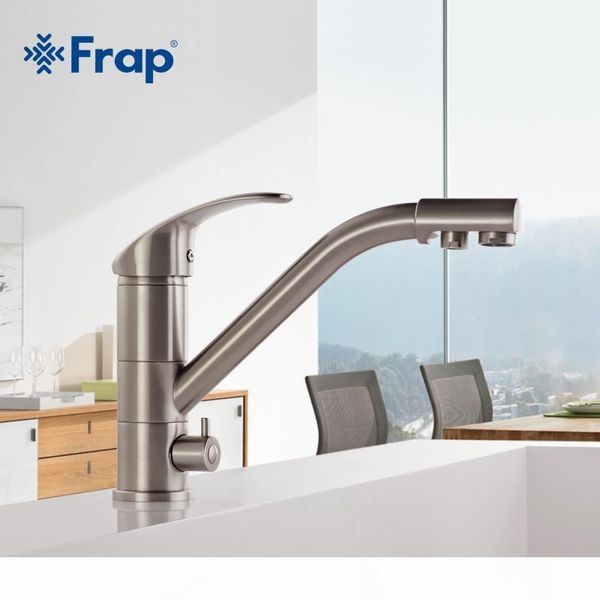 frap kitchen sink faucet water faucet brass body nickel water purification function 360 degree rotation single handle f4321-5
frap kitchen sink faucet water faucet brass body nickel water purification function 360 degree rotation single handle f4321-5