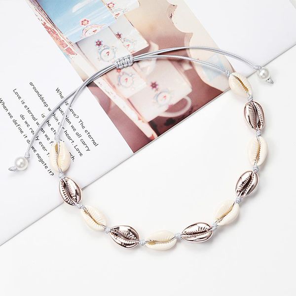 pendant necklaces fashion boho summer conch shell necklace sea beach seashell choker for women girl simple rope bohemian jewelry, Silver
pendant necklaces fashion boho summer conch shell necklace sea beach seashell choker for women girl simple rope bohemian jewelry, Silver
