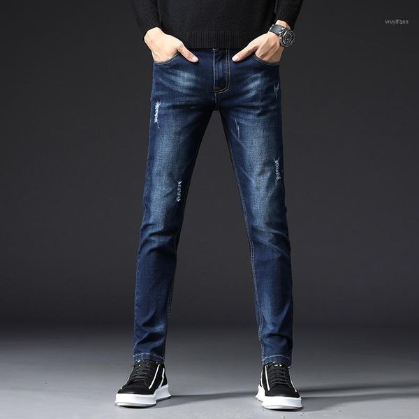 men's jeans spring winter 2020 new warm slim fit business fashion thicken denim trousers black blue jeans men1
men's jeans spring winter 2020 new warm slim fit business fashion thicken denim trousers black blue jeans men1