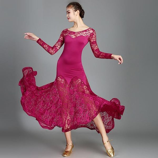 stage wear standard smooth dance dresses yellow lace women ballroom waltz dress rumba costumes social fringe dancing clothes, Black;red
stage wear standard smooth dance dresses yellow lace women ballroom waltz dress rumba costumes social fringe dancing clothes, Black;red