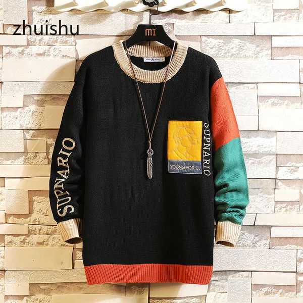 men's sweaters 2021 sweater base pullover autumn and winter all-match trend, White;black
men's sweaters 2021 sweater base pullover autumn and winter all-match trend, White;black