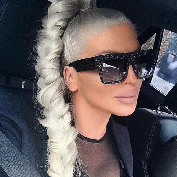 sunglasses 2021 oversized men designer women flat mirror vintage male crystal glasses 97254, White;black
sunglasses 2021 oversized men designer women flat mirror vintage male crystal glasses 97254, White;black