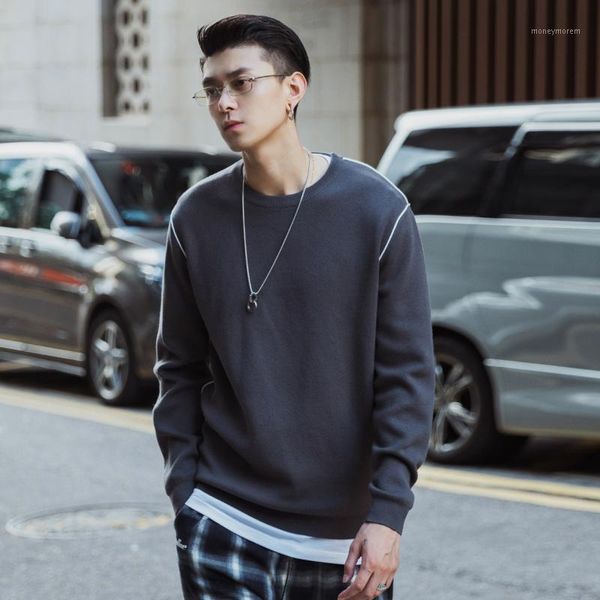men's sweaters 2021 autumn men's logo round neck loose-fitting fashion trend simple long sleeve knitwear men1, White;black
men's sweaters 2021 autumn men's logo round neck loose-fitting fashion trend simple long sleeve knitwear men1, White;black