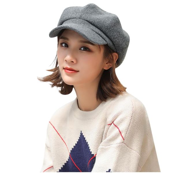 berets ladies hat autumn and winter warm fashion wool beret painter dome trend drop sombrero grs, Blue;gray
berets ladies hat autumn and winter warm fashion wool beret painter dome trend drop sombrero grs, Blue;gray