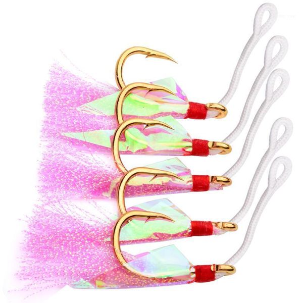 20pcs/lot saltwater fishing hooks with pink feather 1/0-9/0 jigging hooks gold and black 2 colors stainless steel fishing1
20pcs/lot saltwater fishing hooks with pink feather 1/0-9/0 jigging hooks gold and black 2 colors stainless steel fishing1