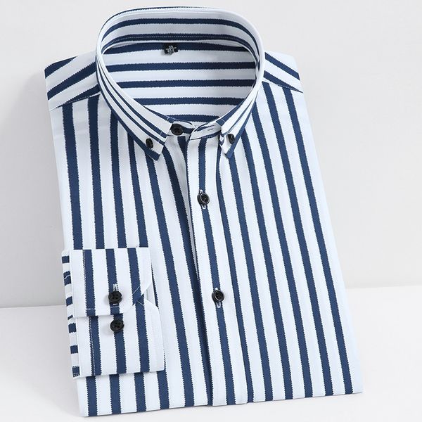 men's classic non-iron stretch striped basic dress shirt single patch pocket business long sleeve standard-fit easy care shirts lj20092, White;black
men's classic non-iron stretch striped basic dress shirt single patch pocket business long sleeve standard-fit easy care shirts lj20092, White;black