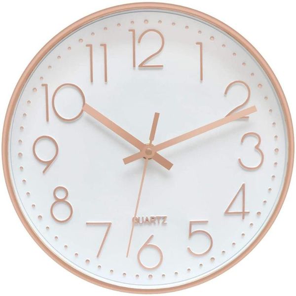 modern silent quartz wall clock non-ticking decor battery operated clock for home office rose gold plastic frame glass cover
modern silent quartz wall clock non-ticking decor battery operated clock for home office rose gold plastic frame glass cover