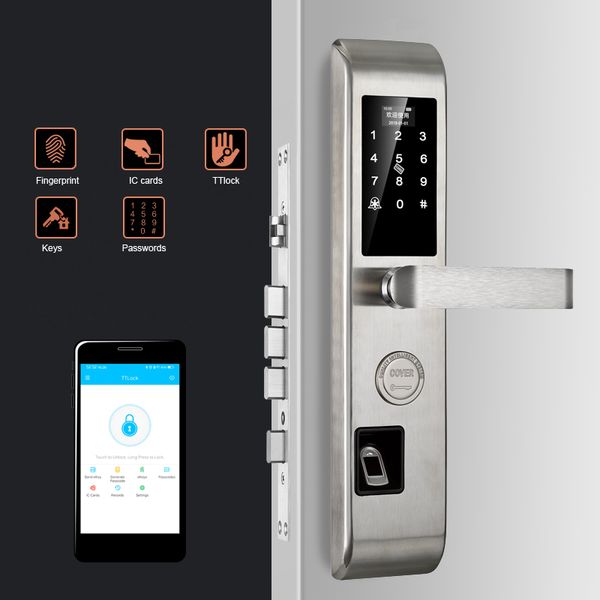 bluetooth fechadura digital fingerprint lock smart card digital code electronic door lock home security ttlock
bluetooth fechadura digital fingerprint lock smart card digital code electronic door lock home security ttlock