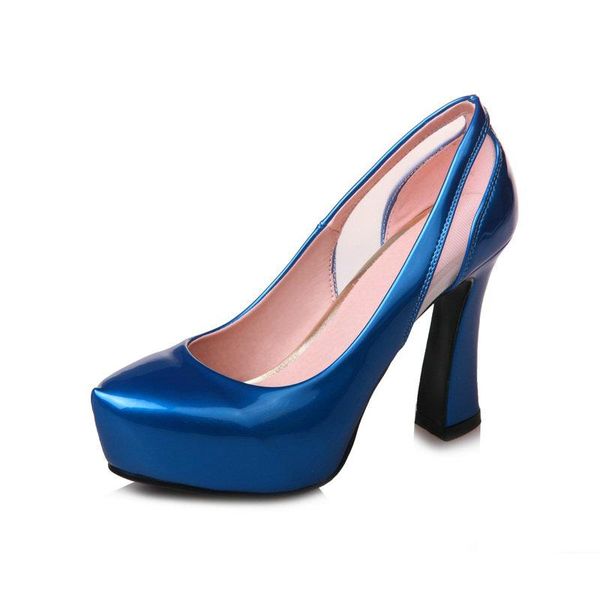 dress shoes blue green wine red women pumps platform square heel fashion round toe shallow high lazy, Black
dress shoes blue green wine red women pumps platform square heel fashion round toe shallow high lazy, Black