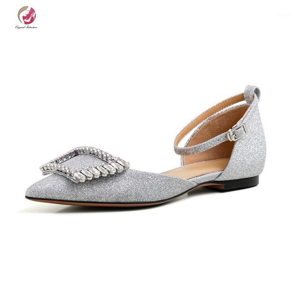 original intention gorgeous grace flats crystal pumps woman pointed toe crystal buckle pointed toe party dress shoes female1, Black
original intention gorgeous grace flats crystal pumps woman pointed toe crystal buckle pointed toe party dress shoes female1, Black